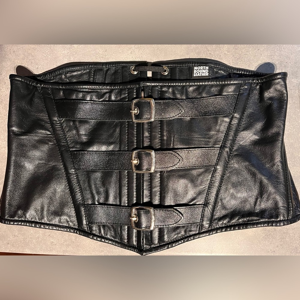 Leather waist corset MINT